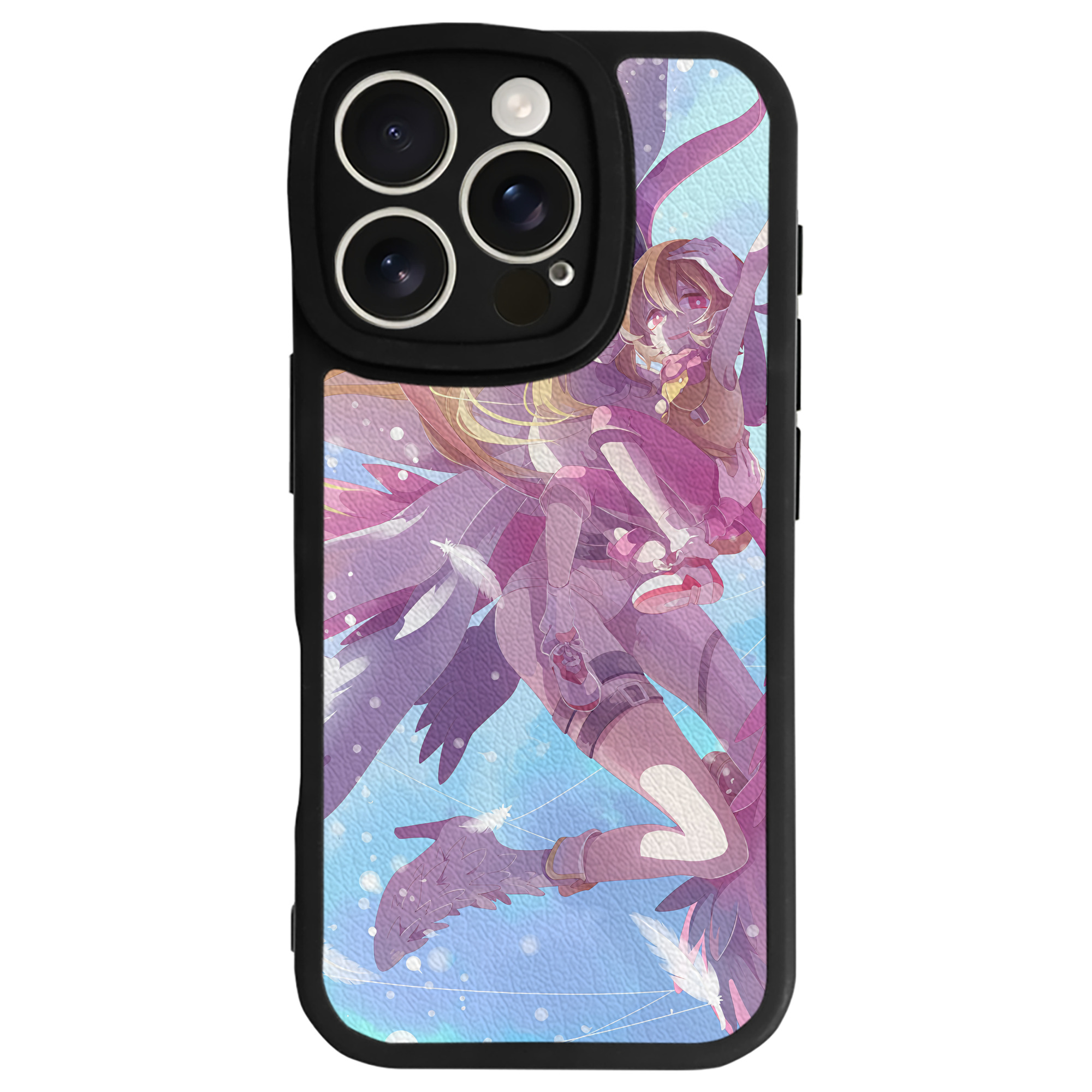 （画像用） Digimon デジタルモンスター/デジモン 【iPhone 16シリーズ対応】シリコンスマホケース（レザー調） 材質：シリコン